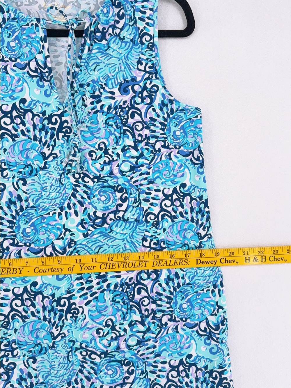 NWOT Lilly Pulitzer Johana Coverup Dress Light Aqua Spritz Sz S - Picture 7 of 9